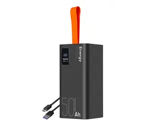 Obal:Me EnergyPulse Powerbanka 50000mAh 22.5W čierna