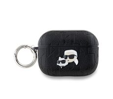 Karl Lagerfeld PU Embossed Karl and Choupette Heads Puzdro pre Apple AirPods Pro 2 čierna