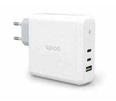 Epico GaN USB-C nabíjačka 100W biela / 2x USB-C / 1x USB-A