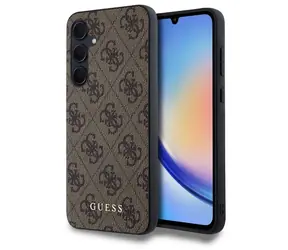 Guess 4G Zadný Kryt pre Samsung Galaxy A35 5G hnedá