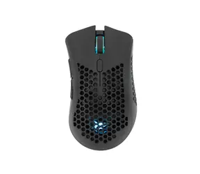 White Shark LIONEL čierna / Herná bezdrôtová myš / optická / 10000 DPI / 6 tlačidiel / RGB / USB