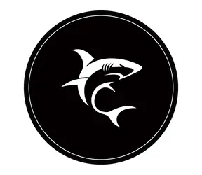 White Shark PHARAOH Ochranná podložka pod stoličku čierno-biela