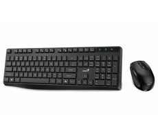 Genius KM-8206S čierna / bezdrôtový set 2.4GHz / Copilot / multimediálna / tichá / USB / CZ+SK layout