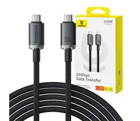 Baseus P10318204111-00 Crystal Shine USB-C (M) - USB-C (M) (100W) 1.5m čierna