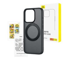 Baseus P60161006101-05 SkyRing Puzdro Apple iPhone 15 Pro čierna / + tvrdené sklo