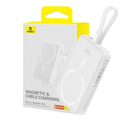 Baseus P10022109223-00 Magnetic Mini biela / Powerbanka / 10000mAh / Lightning / MagSafe / 20W