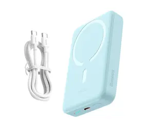 Baseus PPCX110203 Magnetic Mini modrá / Powerbanka / 10000mAh / USB-C / MagSafe / 30W