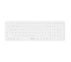 Rapoo E9310M Multi-mode biela / Bezdrôtová klávesnica / 2.4 GHz / BT 4.0 a 5.0 / ultra-tenká / 2x AAA batérie