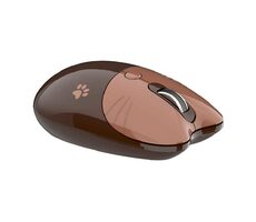 MOFII M3DM hnedá / Bezdrôtová optická myš / Bluetooth / 2.4 GHz USB-A prijímač / 1600 DPI / 1x AA