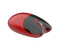MOFII M3DM červená / Bezdrôtová optická myš / Bluetooth / 2.4 GHz USB-A prijímač / 1600 DPI / 1x AA
