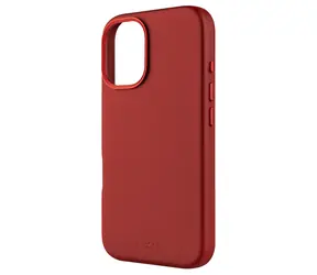 FIXED Kožený zadný kryt MagLeather s podporou MagSafe pre Apple iPhone 16 červený
