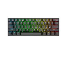 Royal Kludge RK61 RGB červené spínače čierna / Bezdrôtová klávesnica / mechanická / BT & USB / US Layout