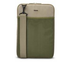 HAMA To Go 12.1" béžovo-zelená / obal na notebook / tablet / popruh na rameno