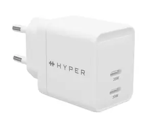 Hyper HyperJuice GaN USB-C nabíjačka 35W biela / 2x USB-C / PD