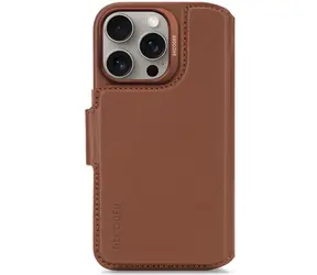 Decoded Leather Detachable Wallet odnímateľné kožené púzdro pre Apple iPhone 16 Pre hnedá