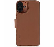 Decoded Leather Detachable Wallet odnímateľné kožené púzdro pre Apple iPhone 16 PLUS hnedá