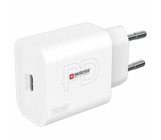 SKROSS USB-C nabíjací adaptér Power charger 30W biela / 1x USB-C