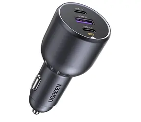 Ugreen 35025 130W 3- Port Fast Car Charger / Nabíjačka do auta / 130 W / 2x USB-C / 1x USB-A 