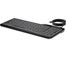 HP 400 Backlit čierna / drôtová klávesnica / membránová / USB / CZ-SK Layout / 1.5m