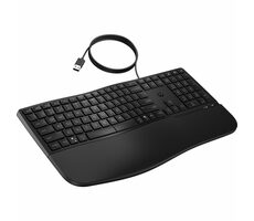 HP 480 Comfort čierna / drôtová klávesnica / membránová / USB / CZ-SK Layout / 1.5m