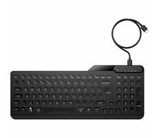 HP 405 Multi-Device Backlit čierna / drôtová klávesnica / membránová / USB-C / podsvietená / US Layout