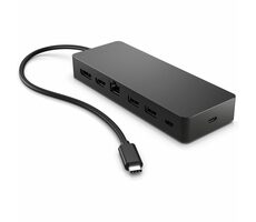 HP Universal USB-C Multiport Hub čierna / USB Hub / 1x USB-C / 1x USB-C (PD) / 2x USB-A / RJ-45 / HDMI 2.0 / DisplayPort