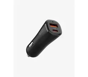Spigen ArcStation Essential 48W čierna / nabíjačka do auta / USB-C / USB-A / PD / QC 