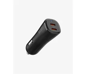 Spigen ArcStation Essential 50W čierna / nabíjačka do auta / 2x USB-C / PD / QC 