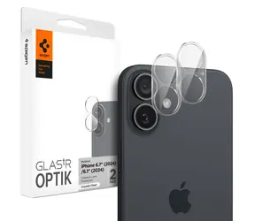 Spigen Glass TR Optik 2 Pack ochranné sklo na fotoaparát pre Apple iPhone 16/16 PLUS / 2ks