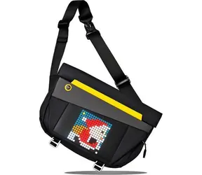 Divoom Pixoo Slingbag-V čierna / Taška cez rameno s pixel art displejom / IP68