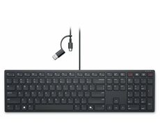 DELL KB525C čierna / drôtová klávesnica / USB-A + USB-C / US Layout 