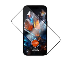 FIXED Ultra odolné tvrdené sklo Armor s Anti-dust aplikátorom a AR vrstvou pre Apple iPhone 16 Pro Max / čierne