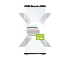 FIXED Ochranné tvrdené sklo Full-Cover pre Sony Xperia 1 VI / lepenie cez celý displej / čierne