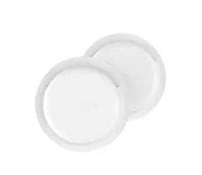 FIXED Silikónové nalepovacie puzdro Silky Sticker pre Apple AirTag double pack biele