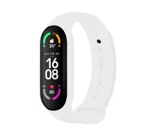 FIXED Silikónový remienok Silicone Strap pre XIAOMI Band 7/ Mi Band 6/ Mi Band 5 biely