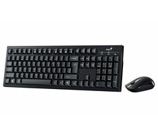 Genius KM-8101 čierna / Bezdrôtový set 2.4GHz mini reciever / Copilot / USB / CZ+SK layout