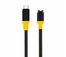 Tactical Recce 3:20 kábel pre Garmin USB-C čierna/žltá