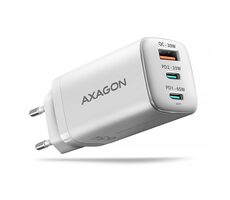Axagon ACU-DPQ65W biela / GaN nabíjačka do siete / 1x USB-A / 2x USB-C / 65W
