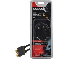 Sencor SAV 166-015 kábel HDMI MM v1.4 1.5 m / podpora Ethernetu