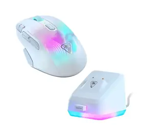 Turtle Beach Bundle KONE XP Air + RGB Rapid nabíjacia stanica biela / bezdrôtová optická herná myš / 19000 DPI / USB / BT 