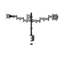 Digitus univerzálny držiak pre tri monitory so svorkovým príslušenstvom do 27" / nosnosť 3x 8kg 