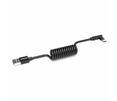 PORT CONNECT Spring Cable USB-A do USB-C 10 PACK čierna