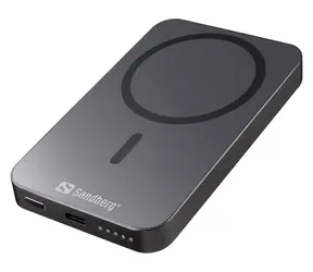 Sandberg Mag Wireless Powerbank čierna / MagSafe / 500mAh / USB-C / 15W