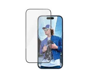 PanzerGlass Tvrdené sklo UWF s aplikátorom pre Apple iPhone 16/15 čierna