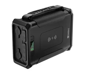Sandberg Survivor Powerbank 8in1 čierna / svietidlo / 96000mAh / 2x USB-A / USB-C / IPX4
