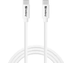 Sandberg USB-C AC Charger biela / PD 20W / dátový kábel USB-C - USB-C 1m