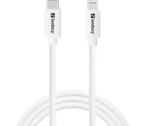 Sandberg USB-C AC Charger biela / PD 20W / dátový kábel USB-C - Lightning 1m