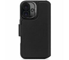 Decoded Leather Detachable Wallet odnímateľné kožené púzdro pre Apple iPhone 16 čierna