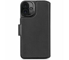 Decoded Leather Detachable Wallet odnímateľné kožené púzdro pre Apple iPhone 16 PLUS čierna