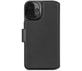 Decoded Leather Detachable Wallet odnímateľné kožené púzdro pre Apple iPhone 16 PLUS čierna
